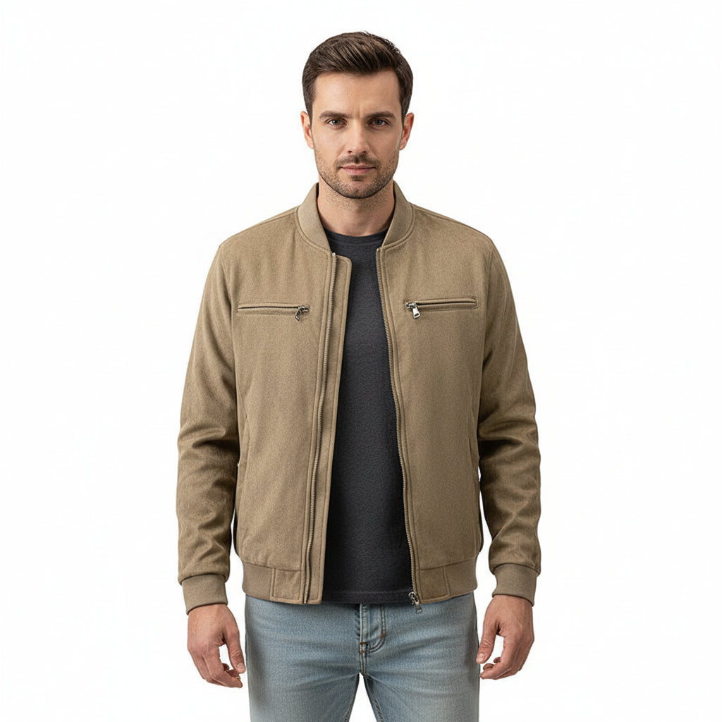 Veste Suédine Élégante